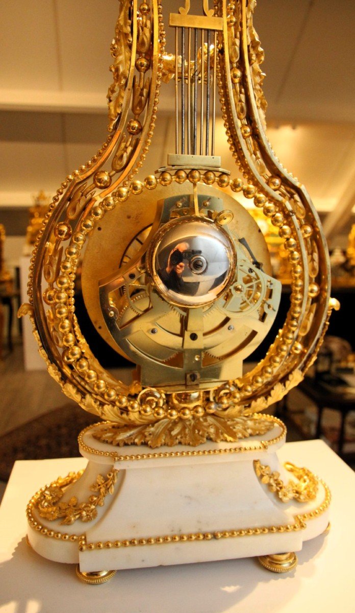  Pendule Lyra Louis XVI-photo-2