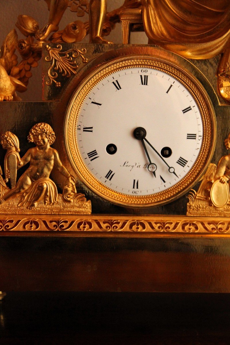 Empire Mantel Clock France 1810-photo-4