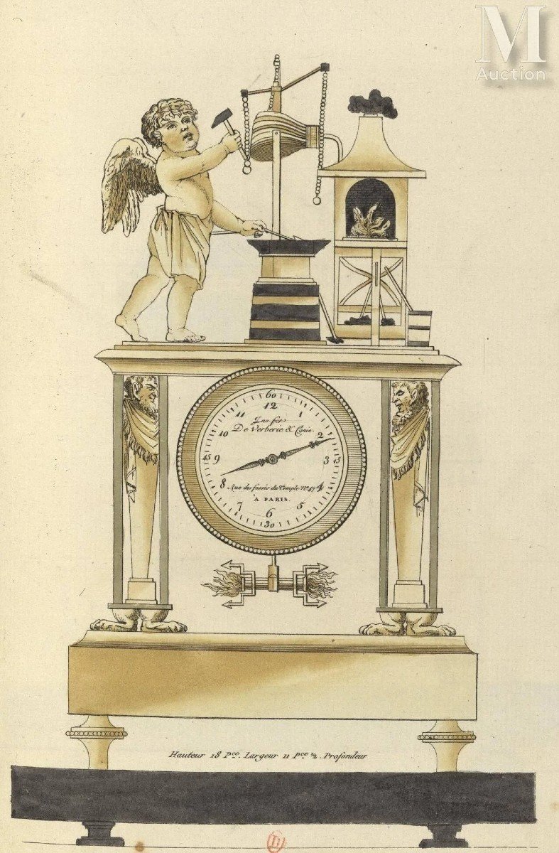 Empire Period Portico Clock-photo-2