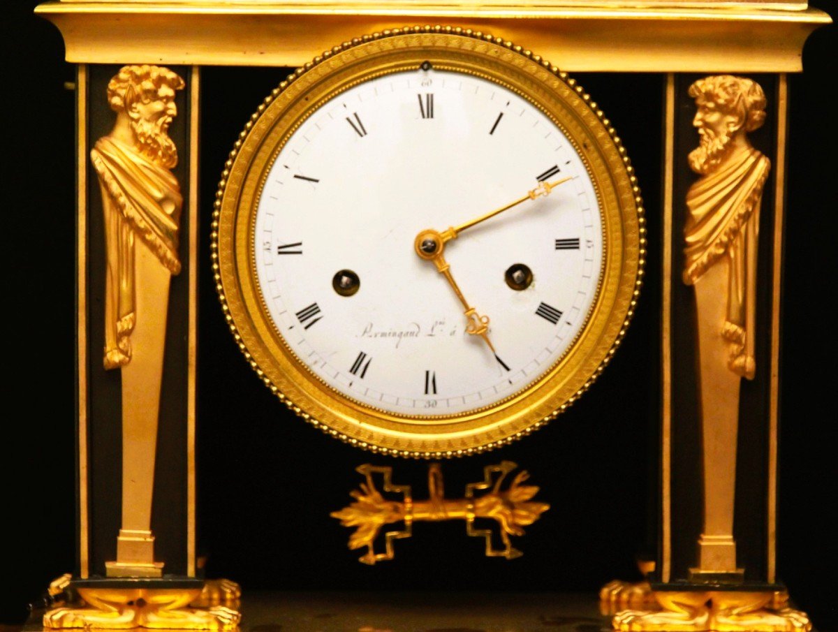 Empire Period Portico Clock-photo-1