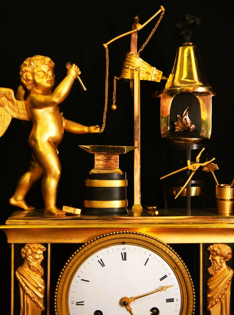 Empire Period Portico Clock-photo-2