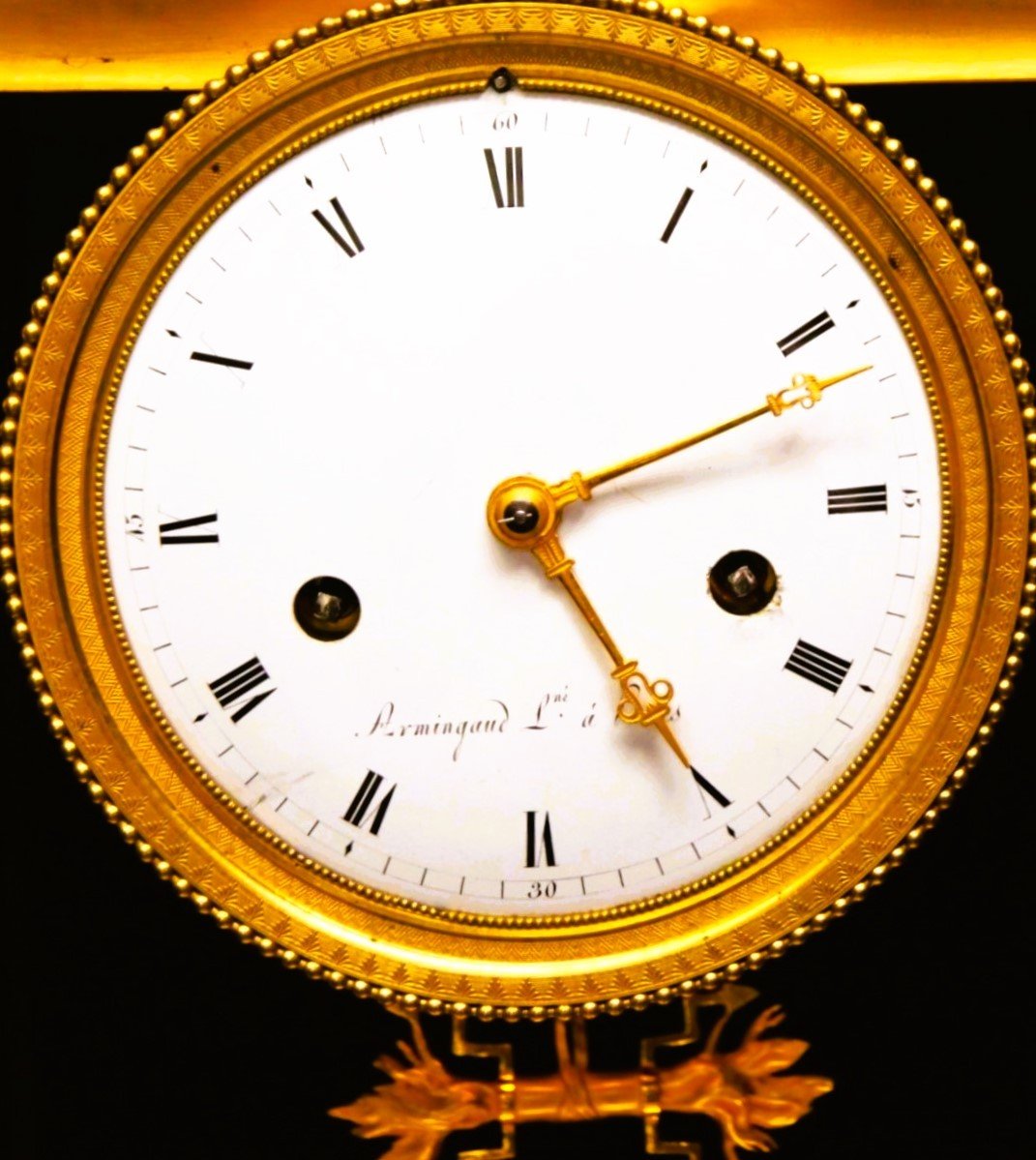 Empire Period Portico Clock-photo-3