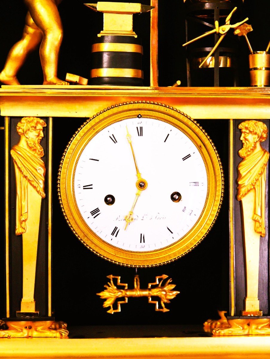 Empire Period Portico Clock-photo-4