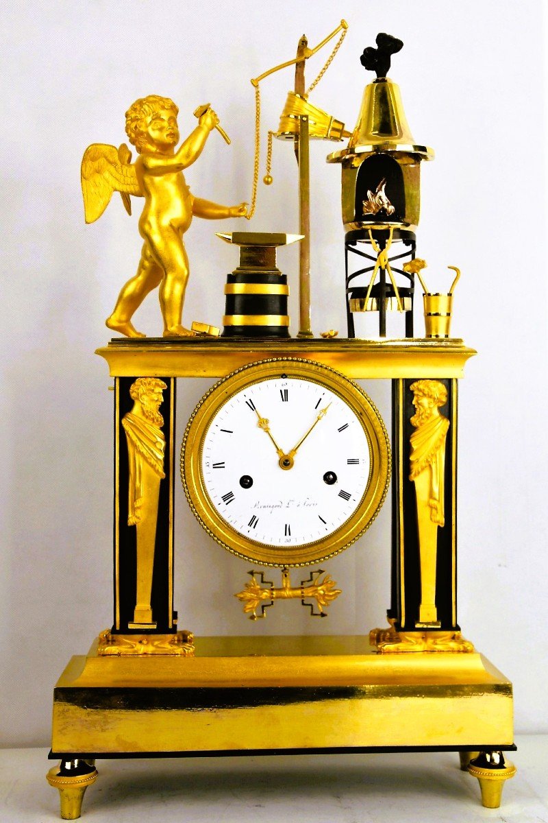 Empire Period Portico Clock