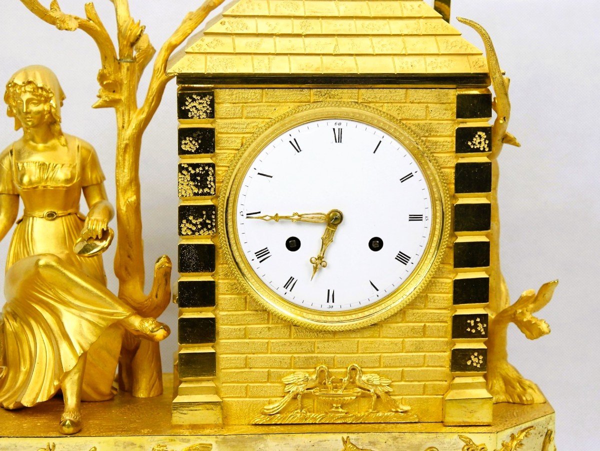 Empire Mantel Clock France 1810-photo-2