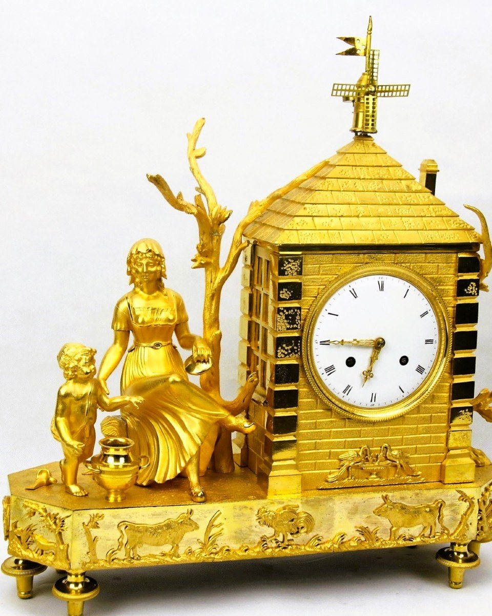 Empire Mantel Clock France 1810-photo-4