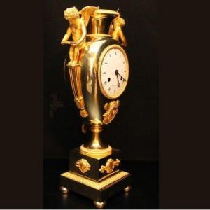 Empire Pendulum Gilt Bronze