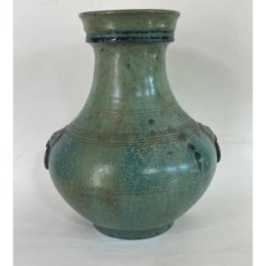  Vase En Grés Chine XIX ème 