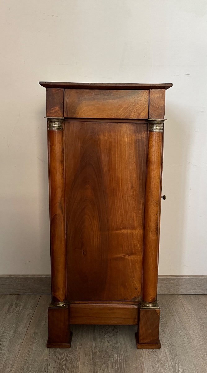 Empire Bedside Half Column In Walnut