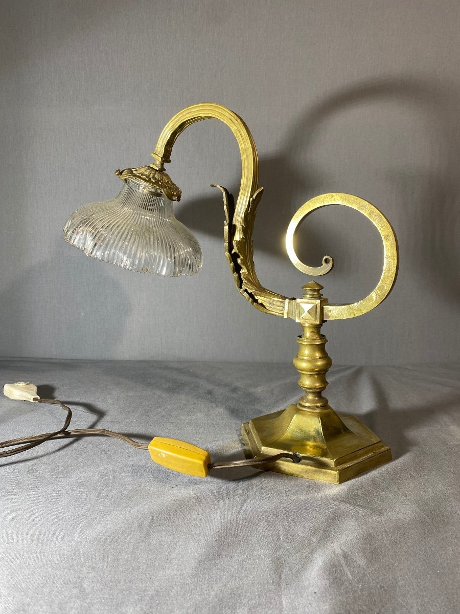 Napoleon III Gilt Bronze Desk Lamp-photo-2