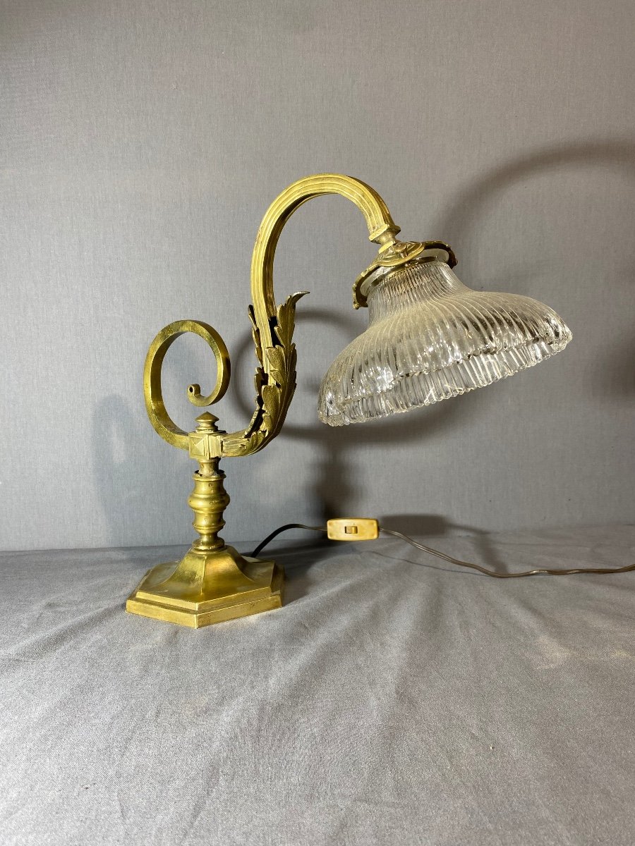 Napoleon III Gilt Bronze Desk Lamp-photo-1