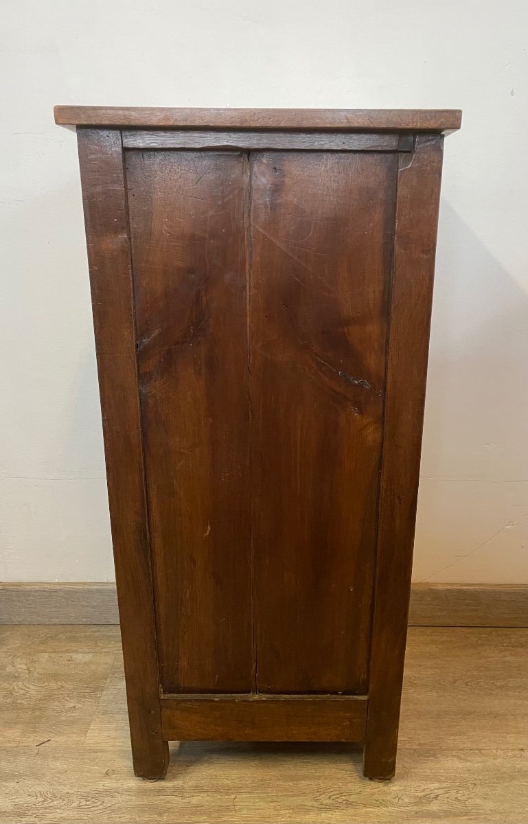 Empire Period Walnut Bedside Table With Detached Columns-photo-5