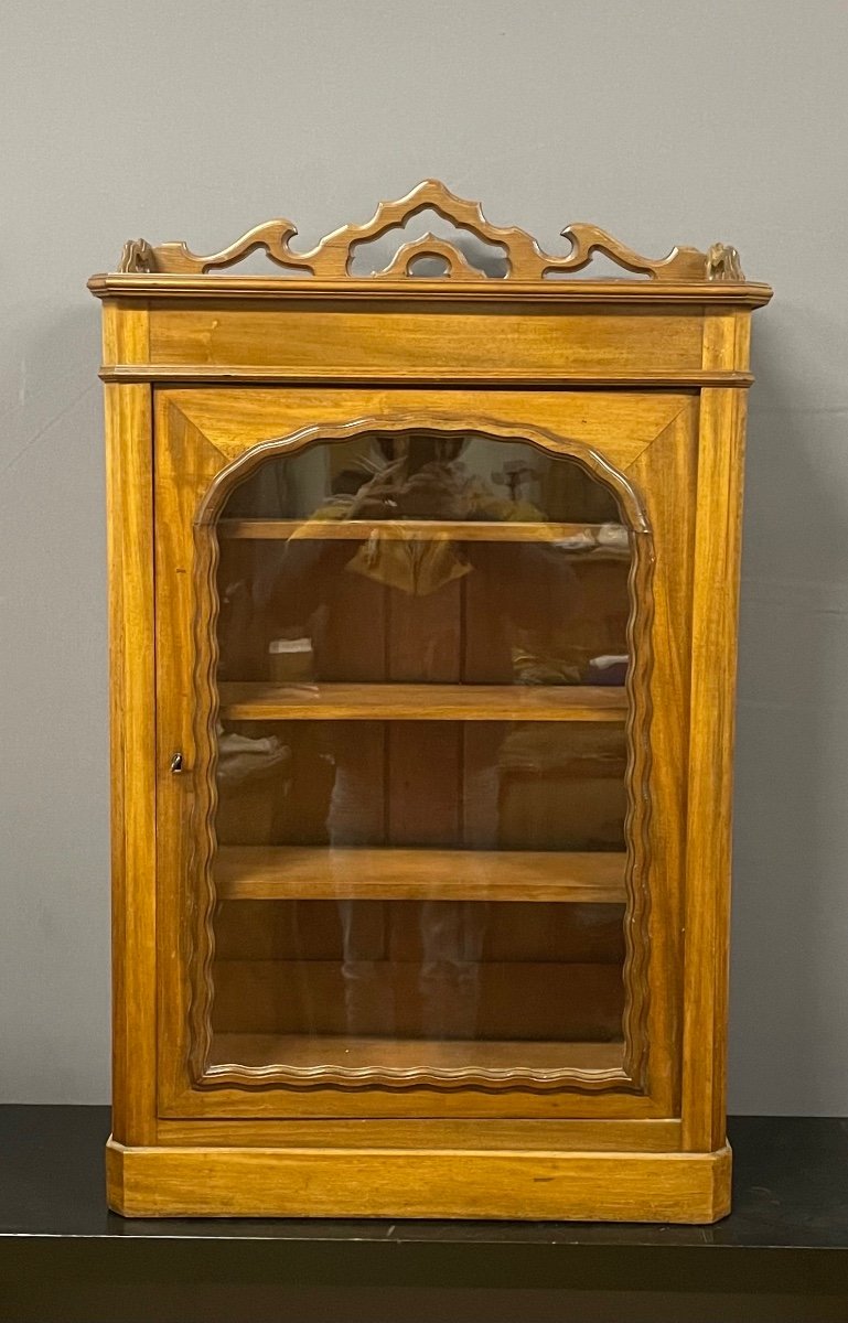 Napoleon III Period Mahogany Display Cabinet