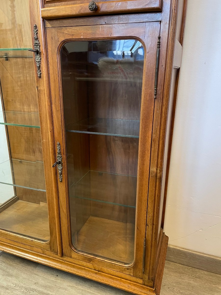 Solid Walnut Dentist Display Cabinet -photo-5