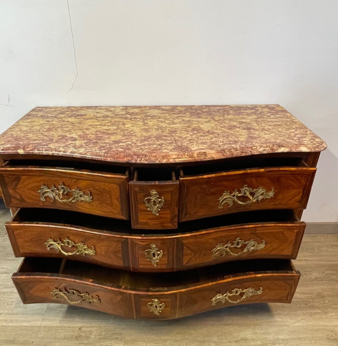 Commode d'époque Louis XV Estampillé Coulon Vers 1750-photo-1