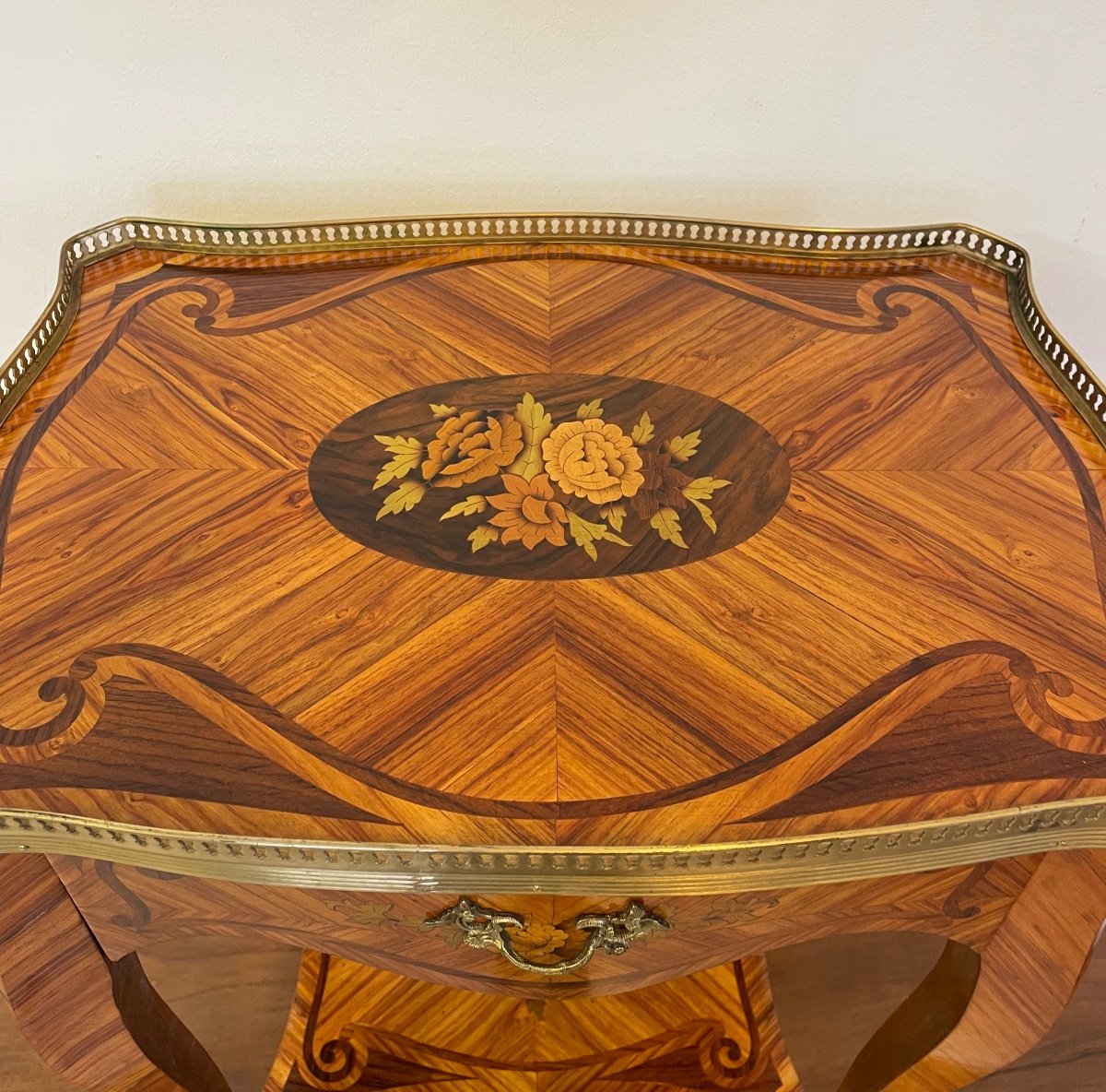 Louis XV Style Side Table Circa 1950-photo-3