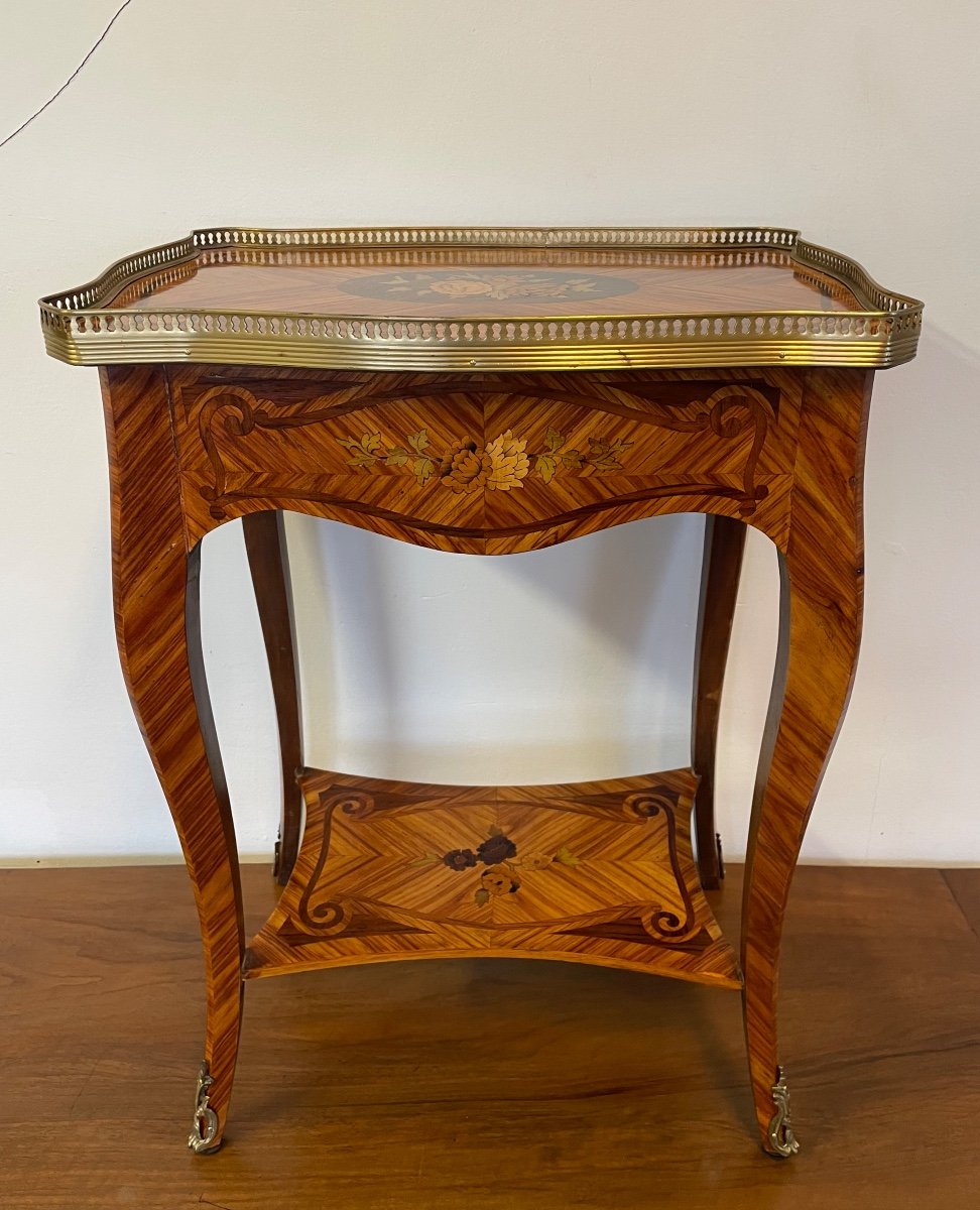 Louis XV Style Side Table Circa 1950-photo-2