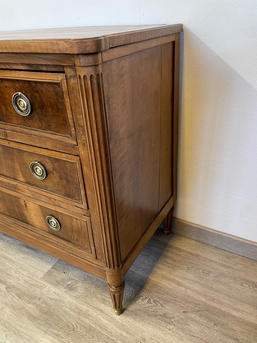 Commode De Style Louis XVI En Noyer Vers 1920-photo-4