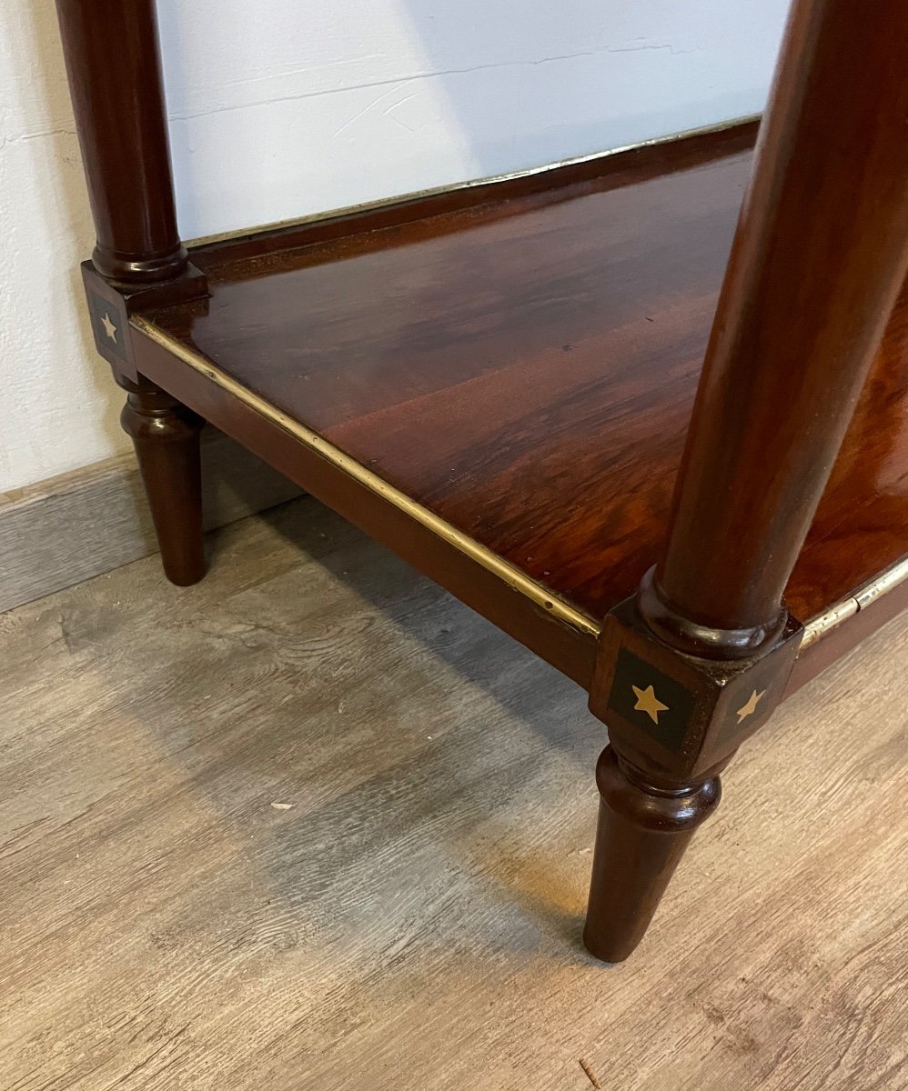 Directoire Period Console Table In Walnut With Columns Circa 1790-photo-2