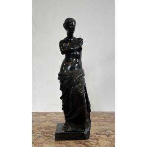 Venus De Milo En Bronze A Patine Noir d'Après d'Antioche