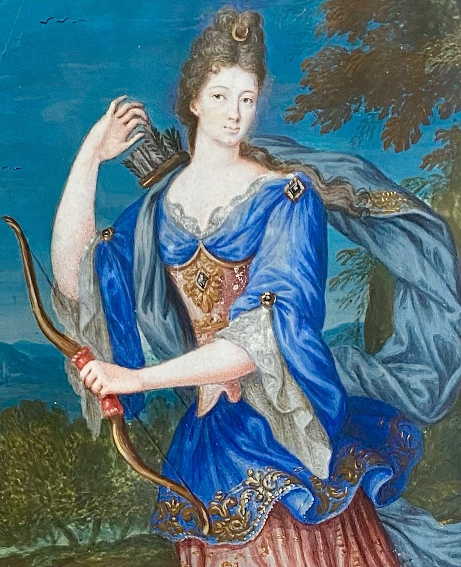 Diane, Déesse De La Chasse - École Française,  Vers 1660-photo-4