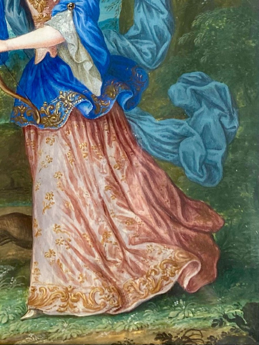 Diane, Déesse De La Chasse - École Française,  Vers 1660-photo-4