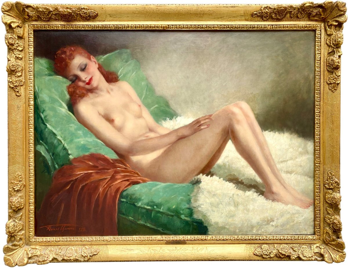 Henri Joseph Thomas (1878 – Bruxelles – 1972)  -  ' Le Rêve ' 