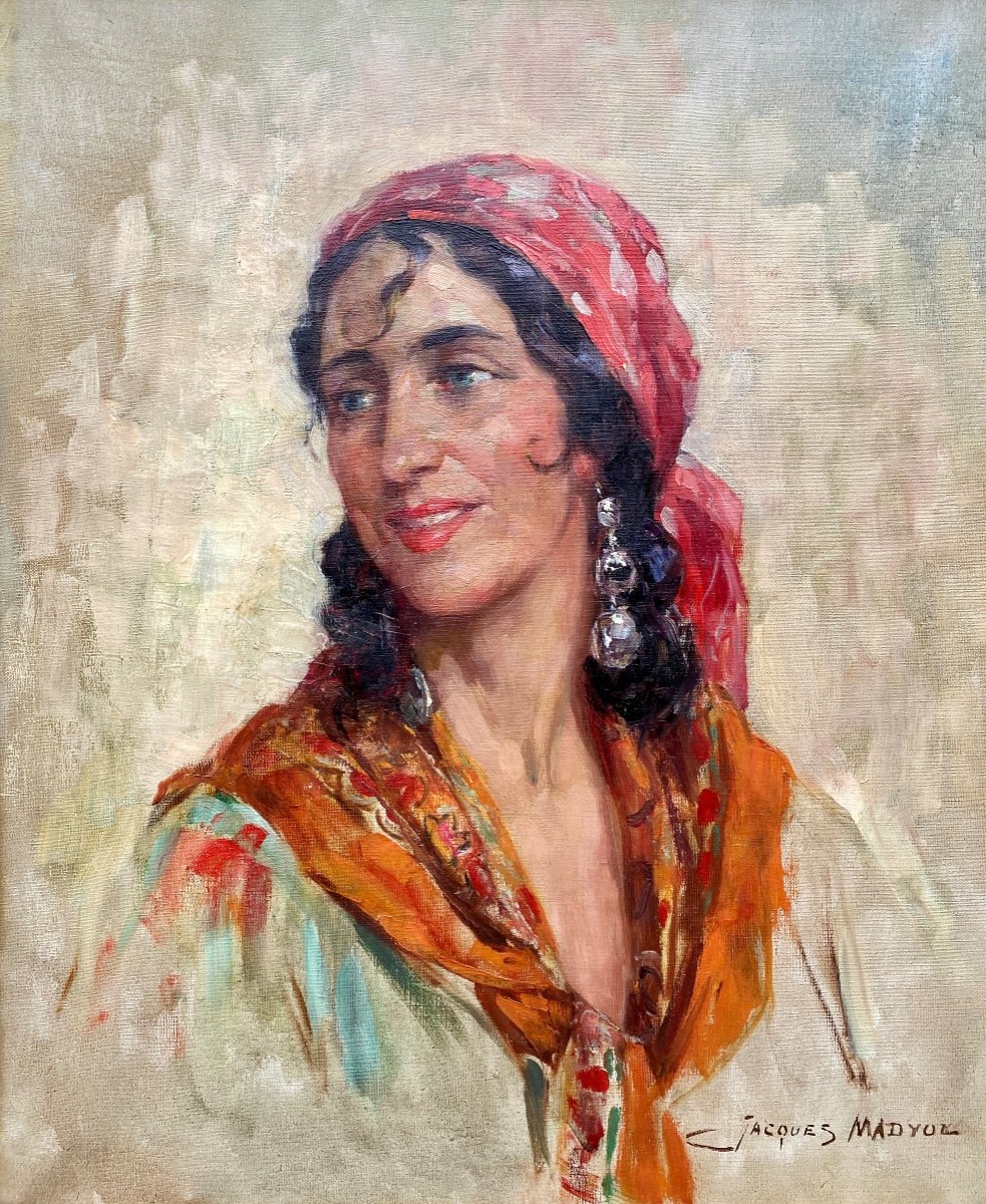 Jacques Madyol, Brussels 1871 – 1950, A Gypsy Lady, Oil On Canvas-photo-2