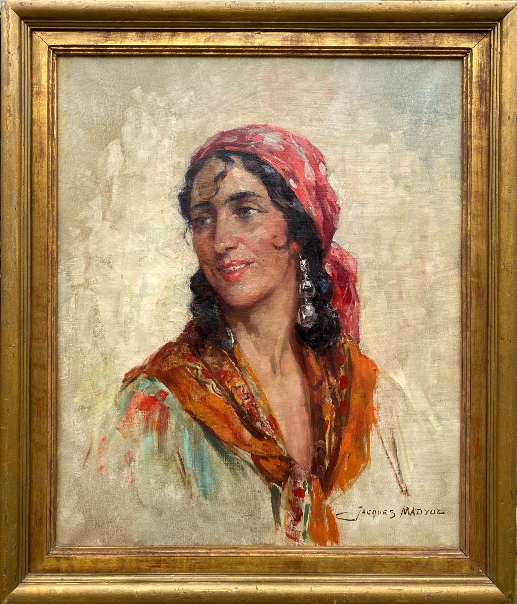 Jacques Madyol, Brussels 1871 – 1950, A Gypsy Lady, Oil On Canvas