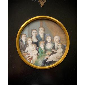 Scandinavian Family Portrait, 18th Century Artist, Scandinavian School