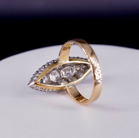 Marquise Diamond Ring Late 19th Century-photo-1