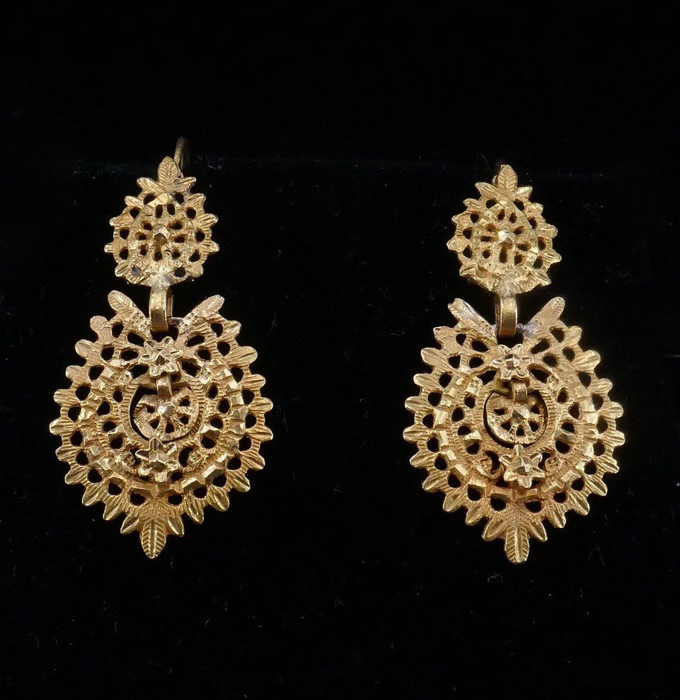 Portuguese Queen Earrings 19k Gold-photo-3