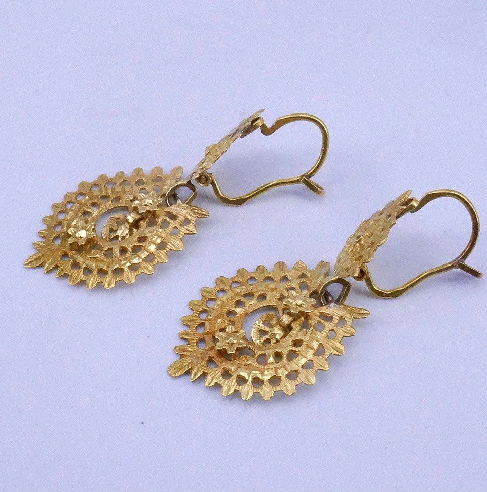 Portuguese Queen Earrings 19k Gold-photo-1