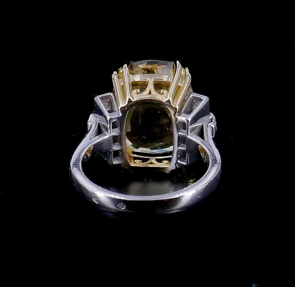 Two Gold Ceylon Sapphire Ring 18.77 Ct Unheated -photo-7