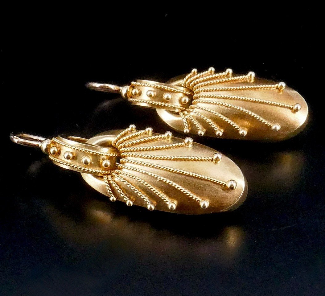 Boucles d'Oreilles XIX ème Siècle 