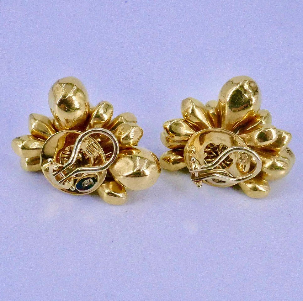 Clips d'Oreilles "grappes" Or Jaune -photo-3