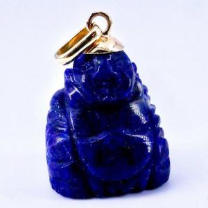 Lapis Lazuli Buddha Pendant 