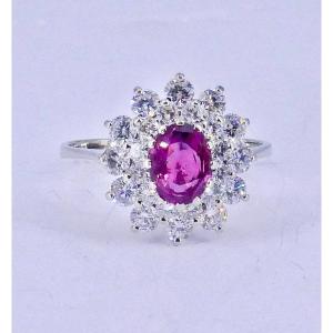 Marguerite Ruby And Diamond Ring 