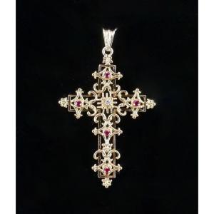 Old Cross Gold Ruby Diamond 