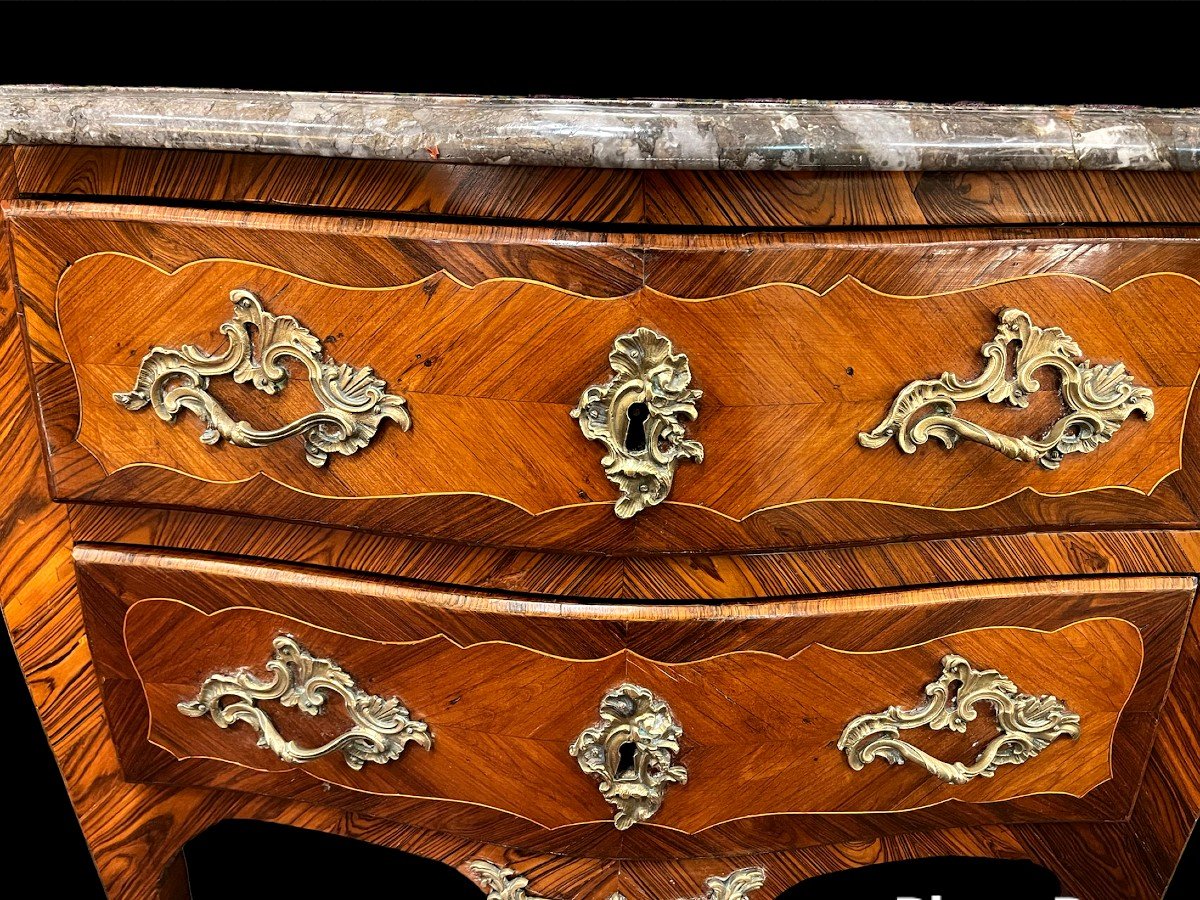 Petite Commode Sauteuse Epoque Louis XV-photo-2