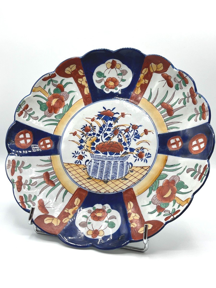 Paire De Plats ,porcelaine Imari  Japon. Epoque XIXè Siècle-photo-2