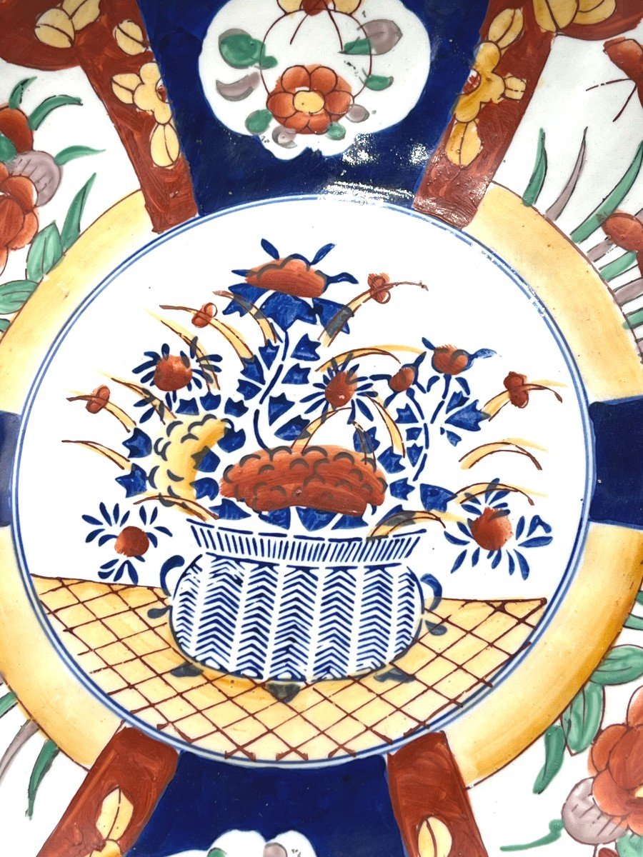 Paire De Plats ,porcelaine Imari  Japon. Epoque XIXè Siècle-photo-3