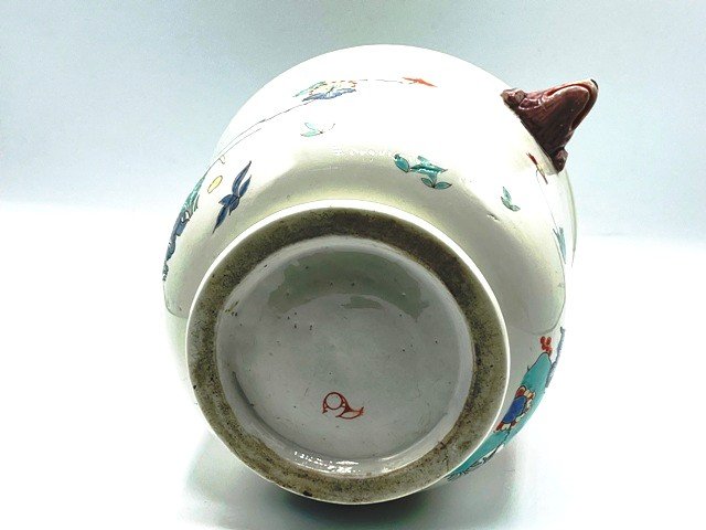 Chantilly. Paire De Cache Pots En Porcelaine Kakiemon. Vers 1750-photo-3