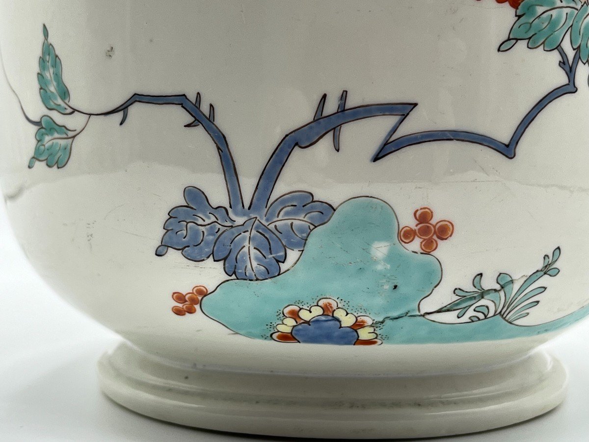 Chantilly. Paire De Cache Pots En Porcelaine Kakiemon. Vers 1750-photo-2