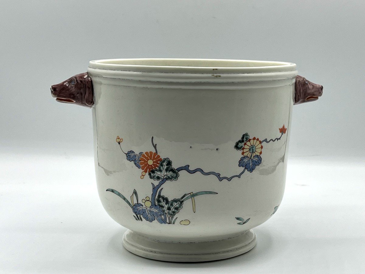 Chantilly. Paire De Cache Pots En Porcelaine Kakiemon. Vers 1750-photo-4