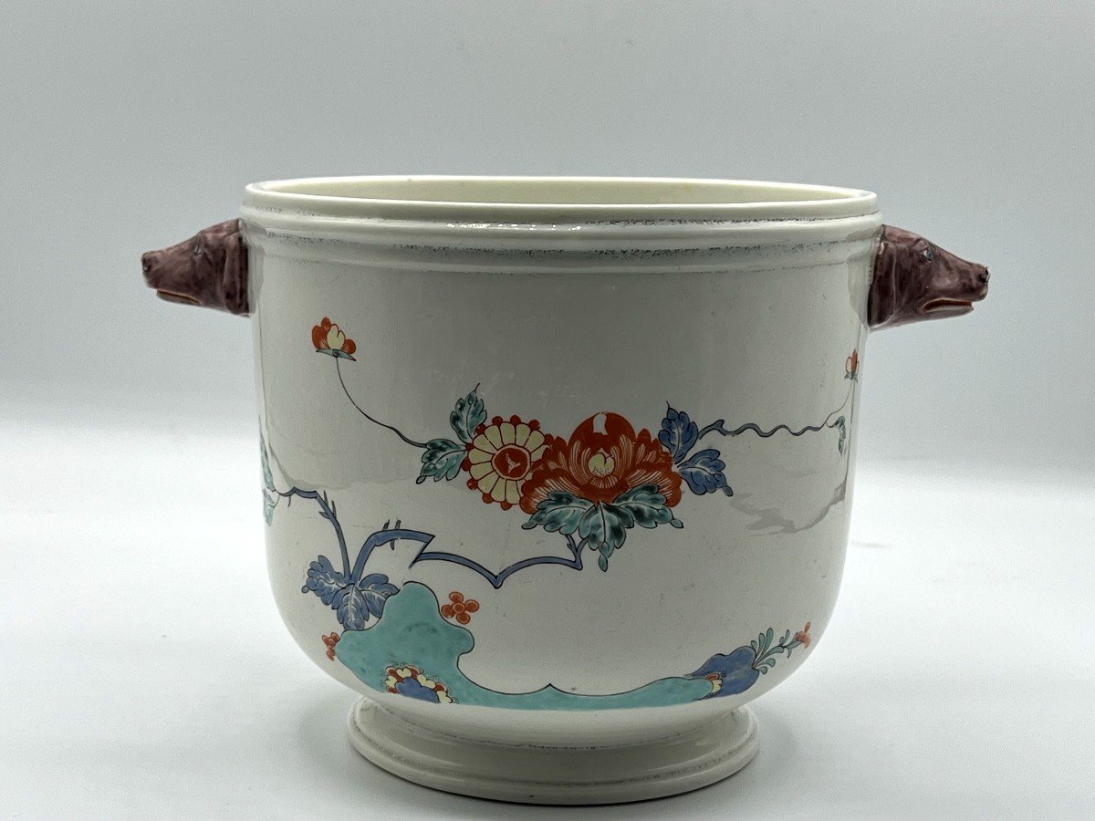 Chantilly. Paire De Cache Pots En Porcelaine Kakiemon. Vers 1750-photo-5