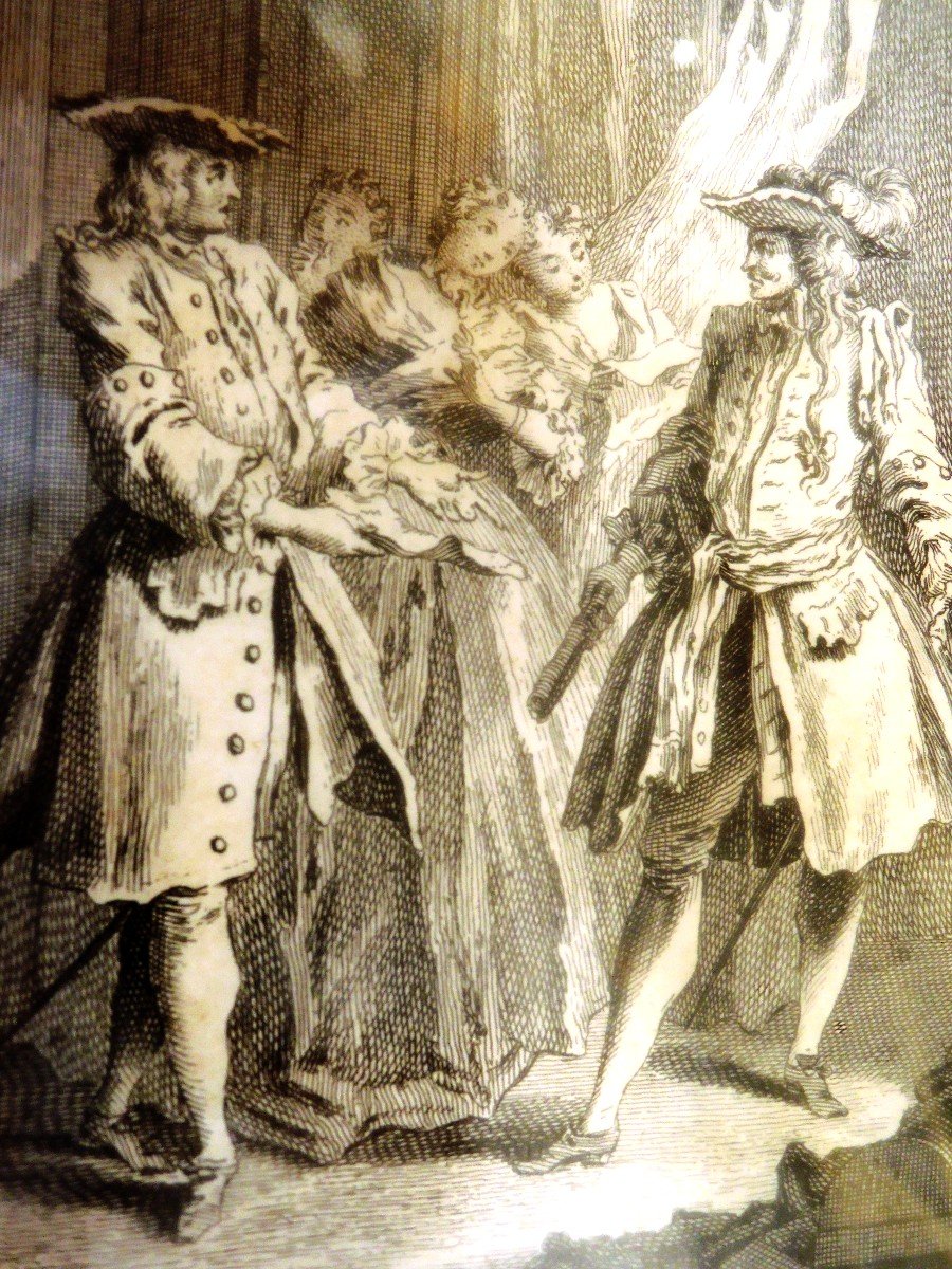 d'Après François Boucher. Paire De Gravures. Epoque XIXè-photo-2