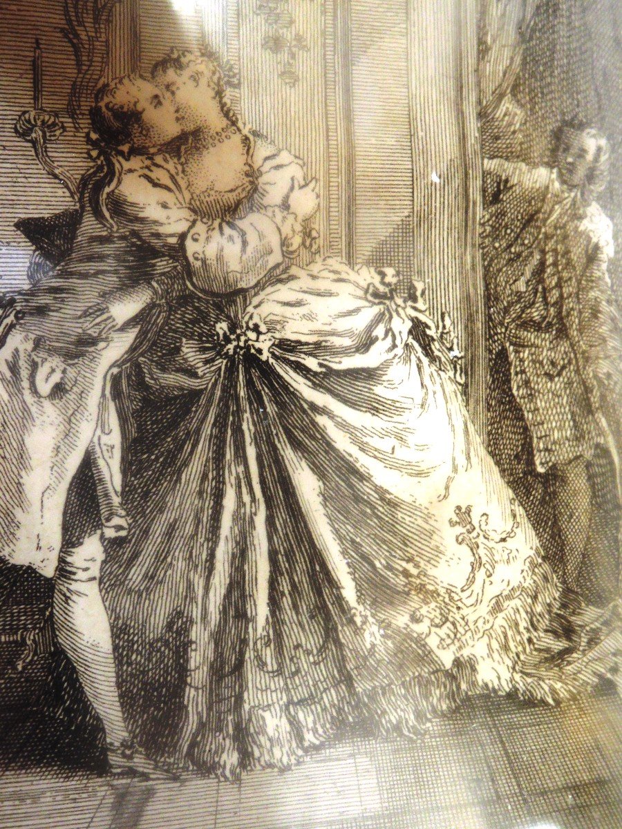 d'Après François Boucher. Paire De Gravures. Epoque XIXè-photo-3