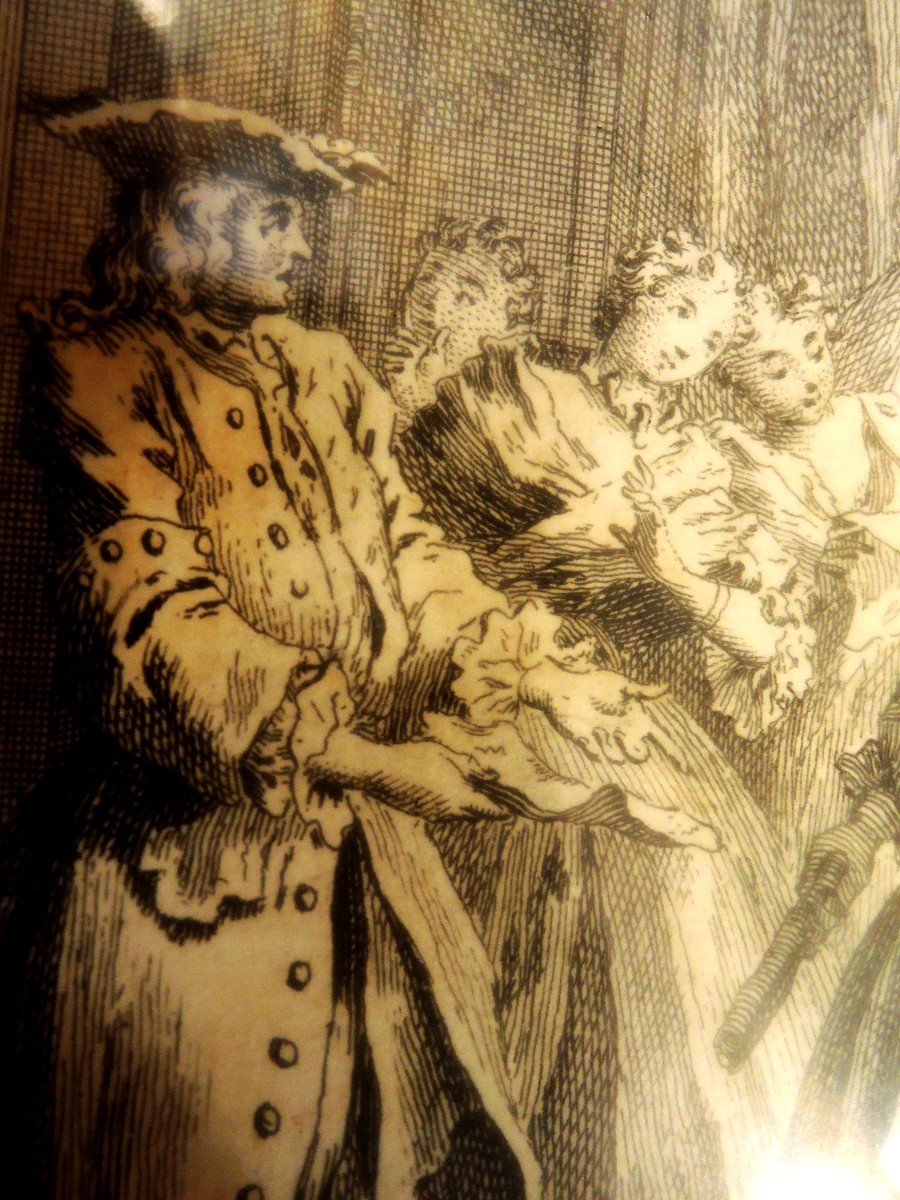 According To François Boucher. Pair Of Engravings. XIXth Century-photo-1