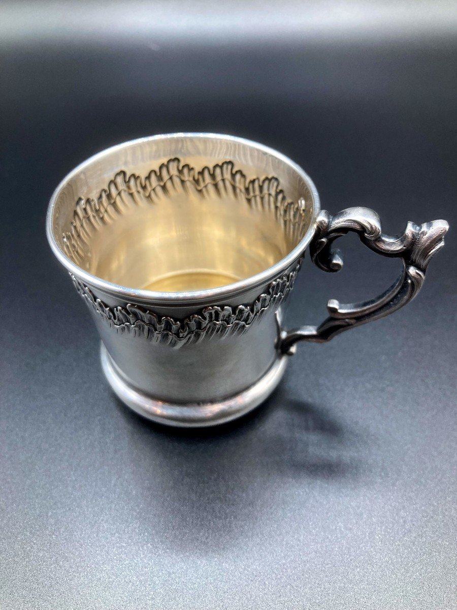 Sterling Silver Coffee Mug. Louis XV Style-photo-2